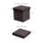 Charette 15" Storage Ottoman with Pocket - 15-Inch Folding Tufted Faux Leather Foot Rest for Bedroom, Living Room, Dorm, or RV-1041282445