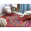 Rectangle 160 cm x 230 cm Abstract Cotton Hand Woven Area Rug