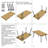 Teak Pieced Coffee Table