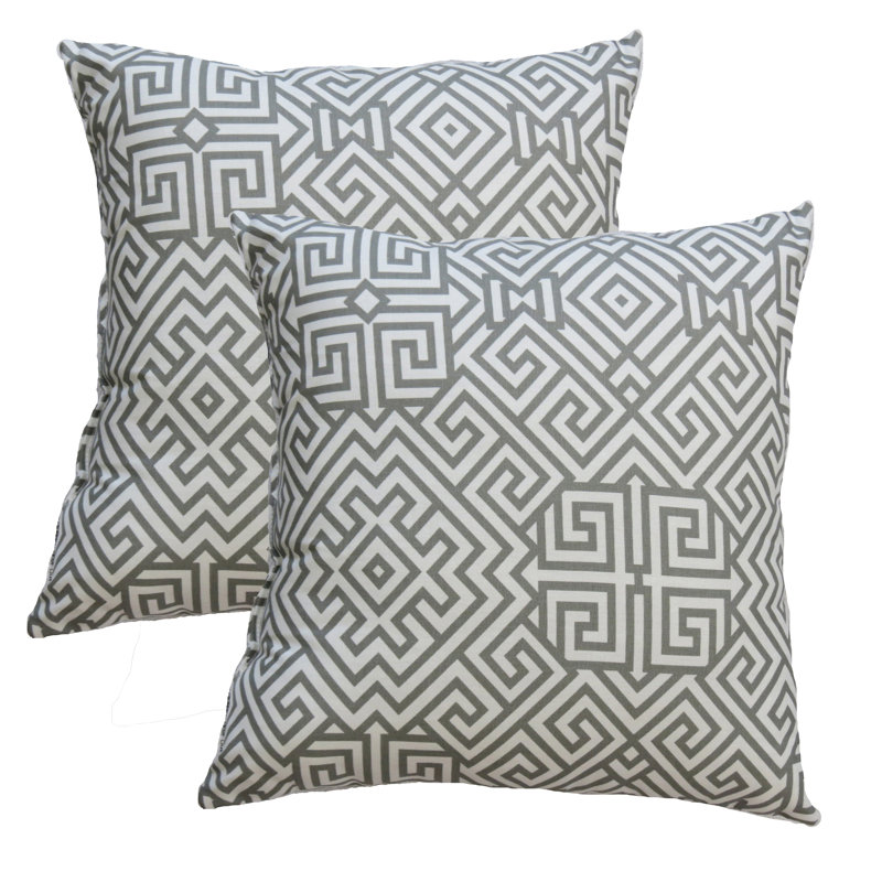 Spinella Geometric Reversible Throw Pillow