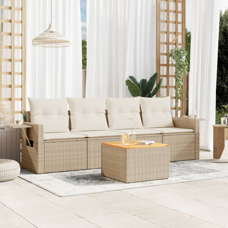 Vidaxl Garden Sofa Set Beige