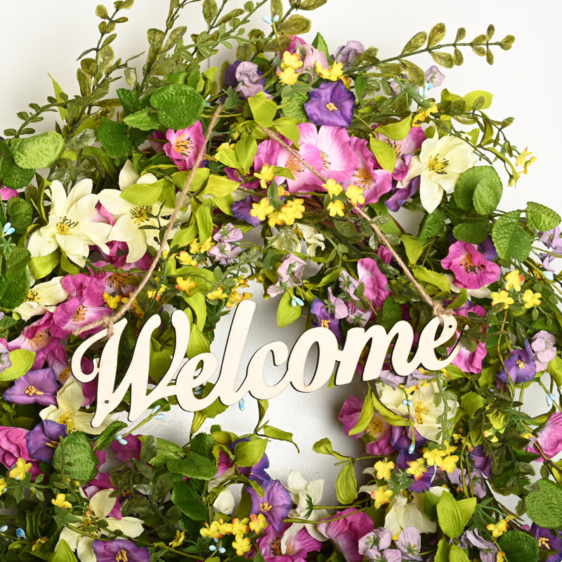 Couronne de 24 po Welcome Eucalyptus Morning Glory
