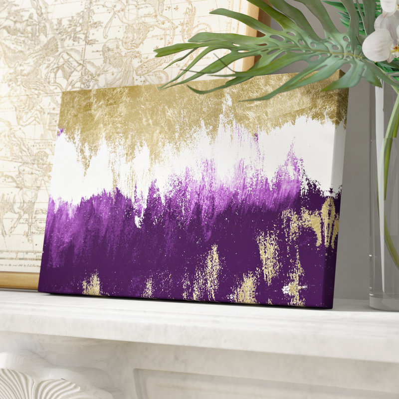 Adore améthyste - impression sur toile tendue, H 10 po x l 15 po, Toile tendue
