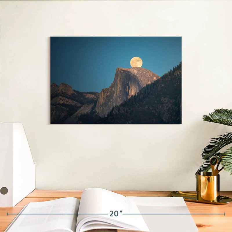 Oberle Half Dome Supermoon, 8" H x 12" W