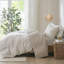 Ensembles de literie surdimensionnés confortables en coton biologique style campagnard