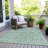 Machine Washable Indoor/Outdoor Xhevrie Teal Rug-396758964