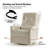 Myiah Faux Leather Swivel Rocker Recliner-99306224