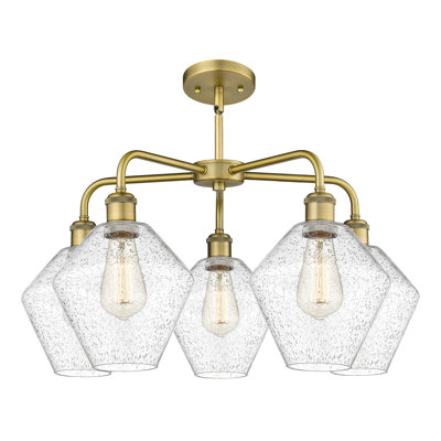 5 - Light Dimmable Teardrop Chandelier