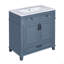 Meuble-lavabo de 30 po avec lavabo en céramique, armoire de rangement en bois massif avec portes à fermeture douce-1525900008