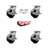 4 Piece Glass Filled Nylon Caster Set
