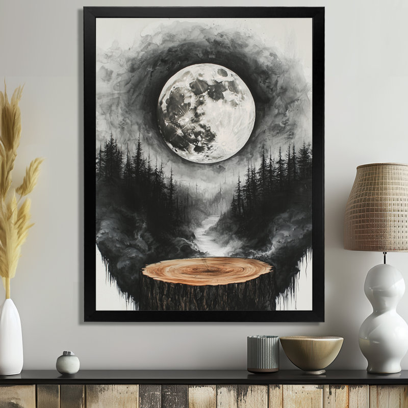 Giro - Fantasy, art mural sur toile, H 20 po x l 12 po, Impression d'un seul cadre photo, Noir, noir, noir, noir