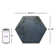 Mandalay Hex 9.13 in. x 10.51 in. Polished Concrete Look Porcelain Floor and Wall Tile