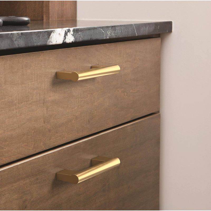 Poignée d'armoire bronze champagne de centre à centre 3-3 / 4 pouces (96 mm) Versa - paquet de 25, 3 3/4", Bronze champagne