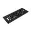 Grille d’air thermovictoriane en fonte d’aluminium 5,5 po x 14 po noir