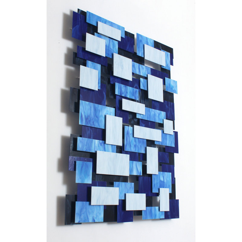 Jamming Glass And Metal Wall Sculpture