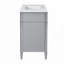 Meuble-lavabo 36 po avec lavabo supérieur, meuble-lavabo moderne avec 2 tiroirs et tiroir escamotable, meuble-lavabo simple-119233128