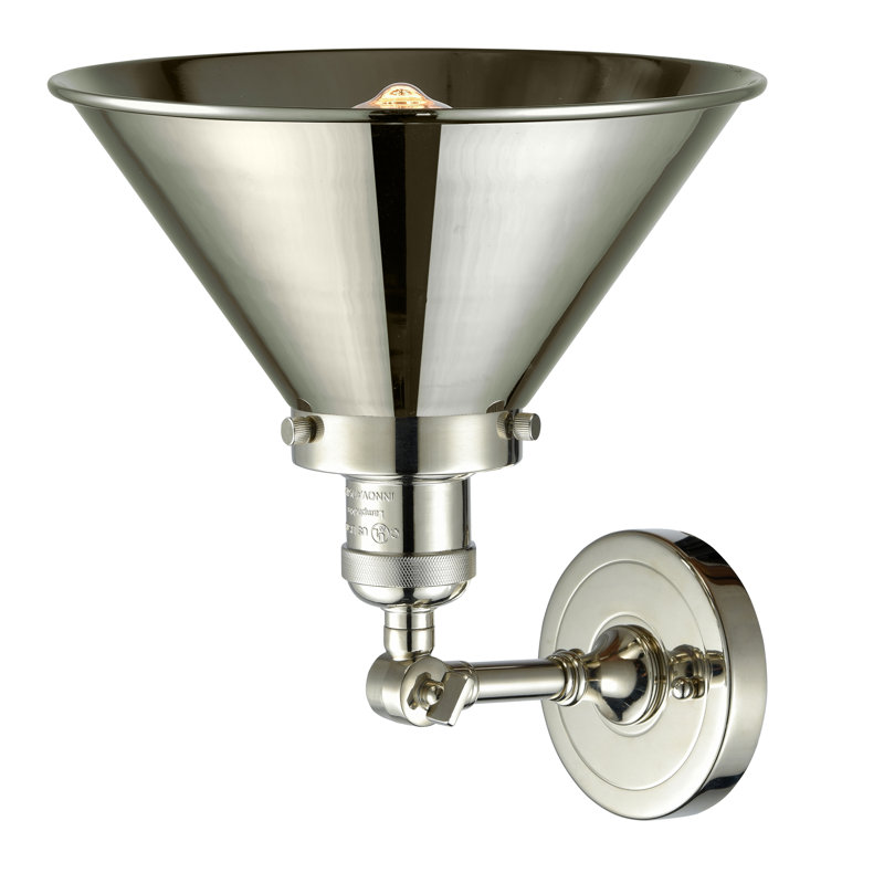 Paylor Semi Flush Mount, No Bulb Included, Polished Nickel