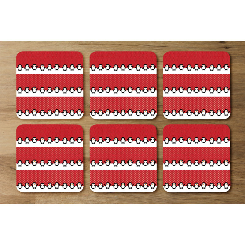 Square 6 Piece Coaster Set