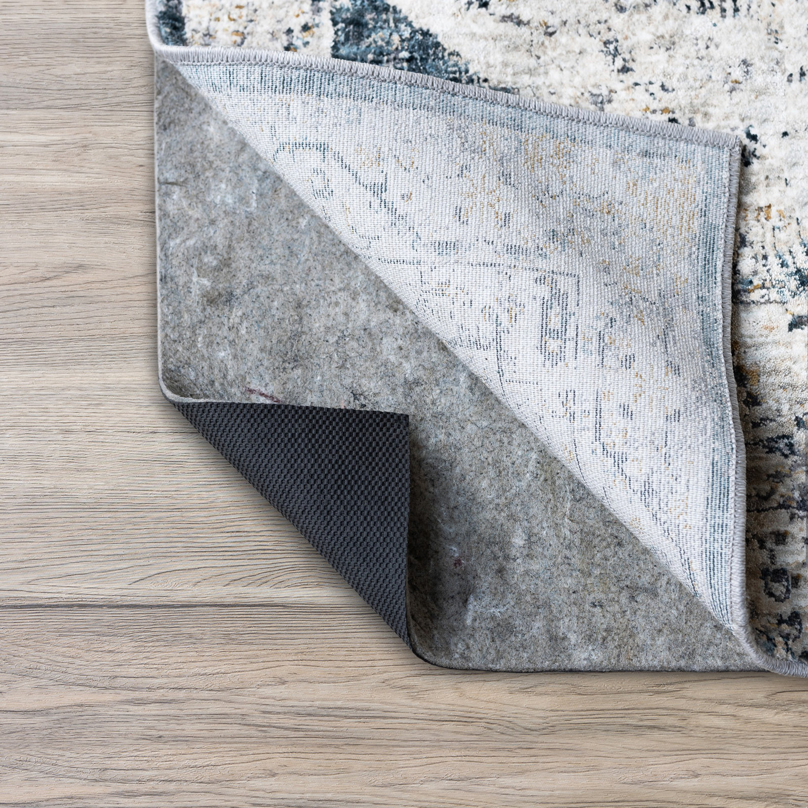 Classic Felt and Rubber Non-Slip Rug Pad, Round 7', 0.25"