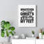 Under Christ's Feet - Wrapped Canvas Print-251546402
