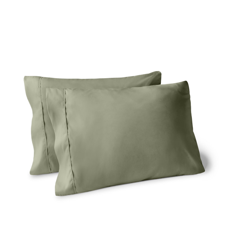 Soft Microfiber Pillowcase Set, Sage, 2 King Pillowcases