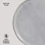 Assiette plate en grès de 10,8 po allant au lave-vaisselle commercial Dust