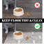 Tapis de nourriture pour chien absorbant les planchers, tapis pour chat