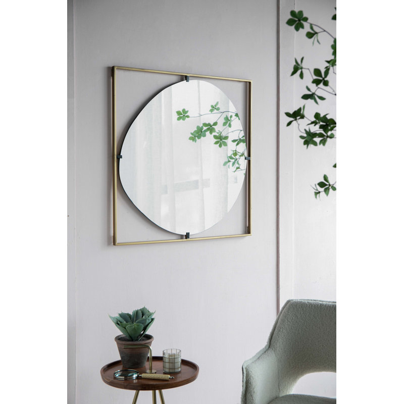 Iron Frame Vertical Rectangle Mirror