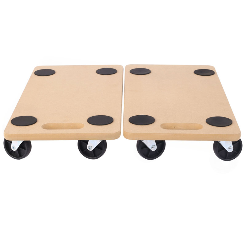 Meuble de rangement de meubles, chariot à roulettes en bois robuste avec roulettes pour réfrigérateur à canapé de piano, articles lourds, peut supporter 500 lb (plateforme 2 pièces de 22,8 po x 11,2 po)