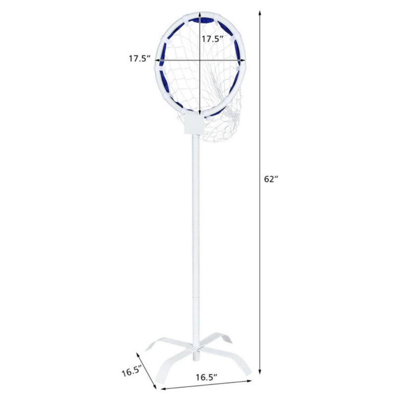 Cible de lancer de frisbee extérieure Gymax, support de disque volant en métal avec sac de rangement