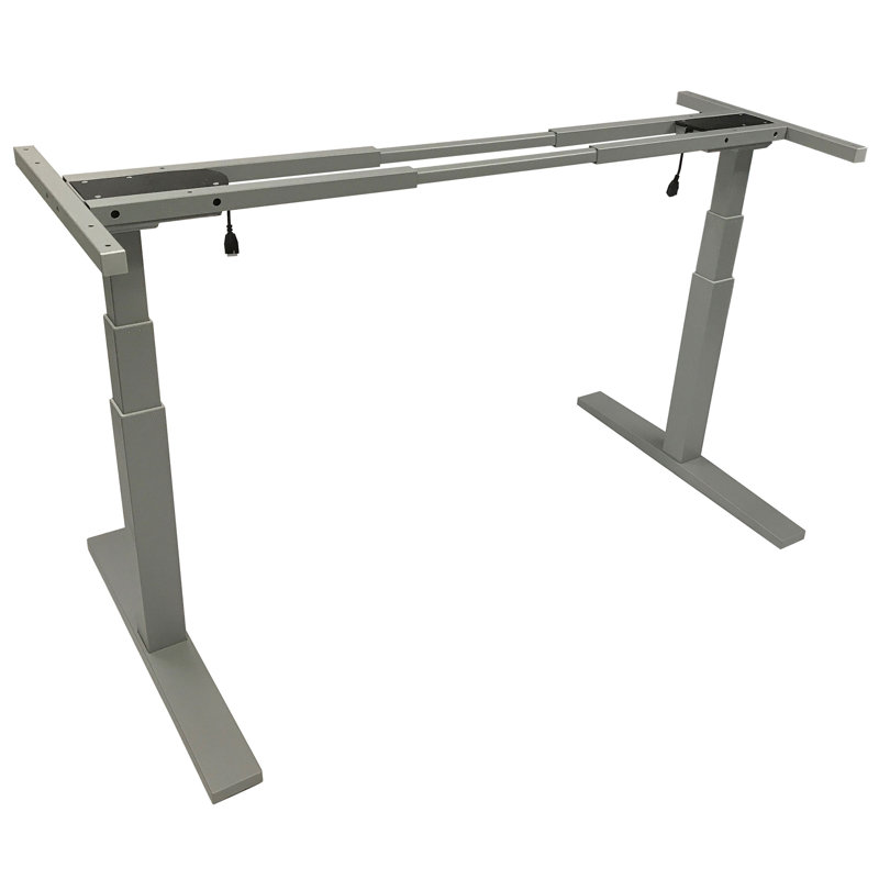 Bureau debout et électrique à everson lourd, Gris