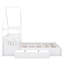 Lit plateforme avec toit de maison-133356449