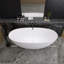 Baignoire de trempage autoportante en acrylique 55 po x 29,5 po