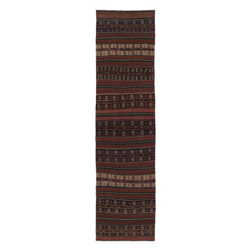 Kilim & Flat Weave One-of-a-Kind 3'3X12'7 Area Rug
