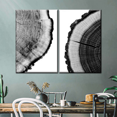 " Abstract Wood " 2 - Pieces
