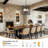 4 - Light Dimmable Farmhouse Geometric Lantern Rectangle Chandelier