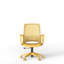 Chaise de bureau ergonomique jaune en maille, chaise de travail réglable en hauteur avec accoudoirs intégrés, chaise de bureau pour le télétravail-1798892701