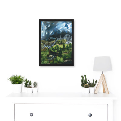 El Greco View Of Toledo Spain Expressive by El Greco - Single Picture Frame Print