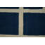 Tapis bleu en laine moderne Kilim 9 x 12