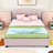 Elester Queen Upholstered Platform Bed with Twin Trundle and Drawers-1609493039