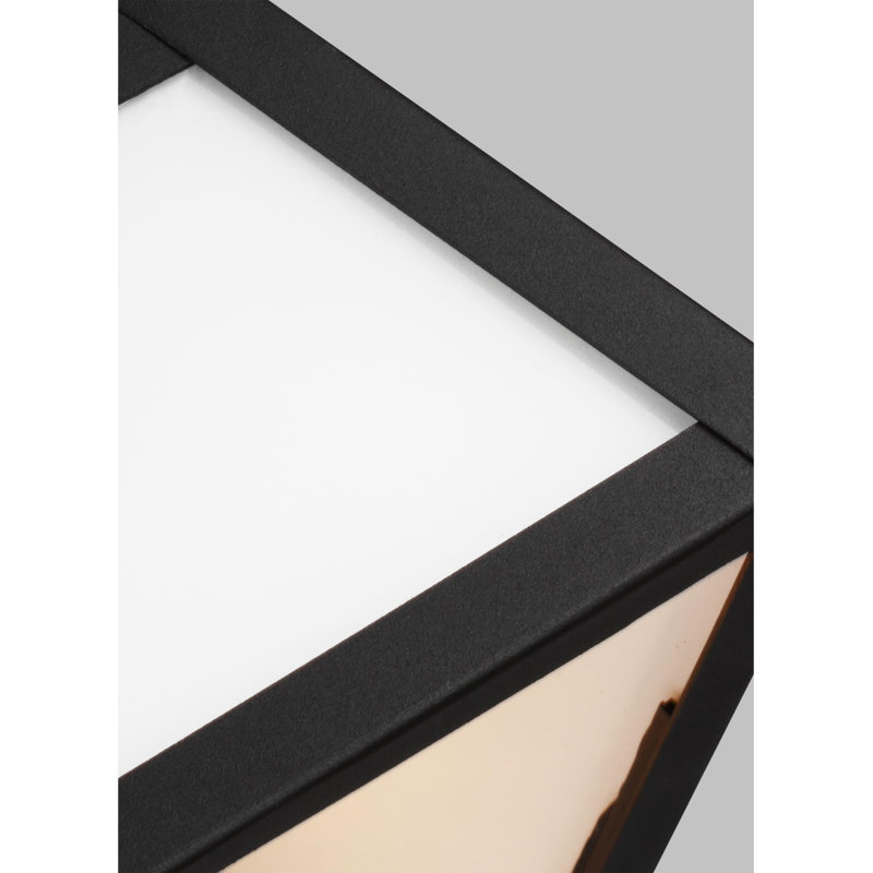 2 - Bulb Outdoor Flush Mount, Black
