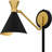 Alcala 1-Light Matte Black Wall Sconce