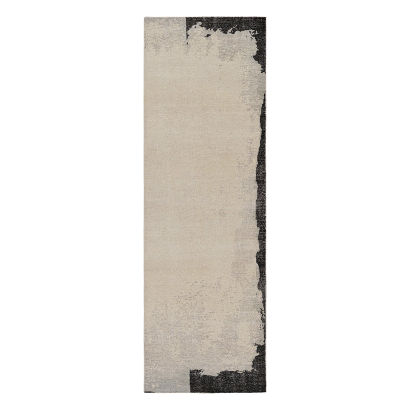 Distressed Homage Abstract Area Rug, Runner 2'6" x 10'