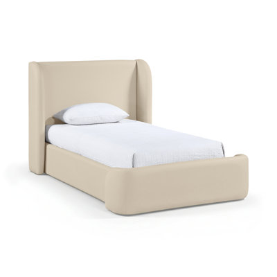 Lit tapissier en cuir Diorio Vegan