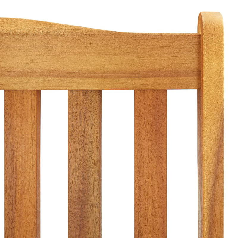 Chaise berçante pour l'extérieur en bois massif, Marron