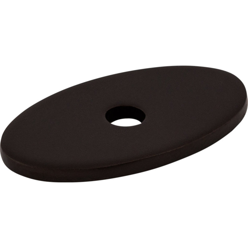 Oval  Backplate, Oiled Rubbed Bronze, 1.25" H x 0.75" W x 0.625" D