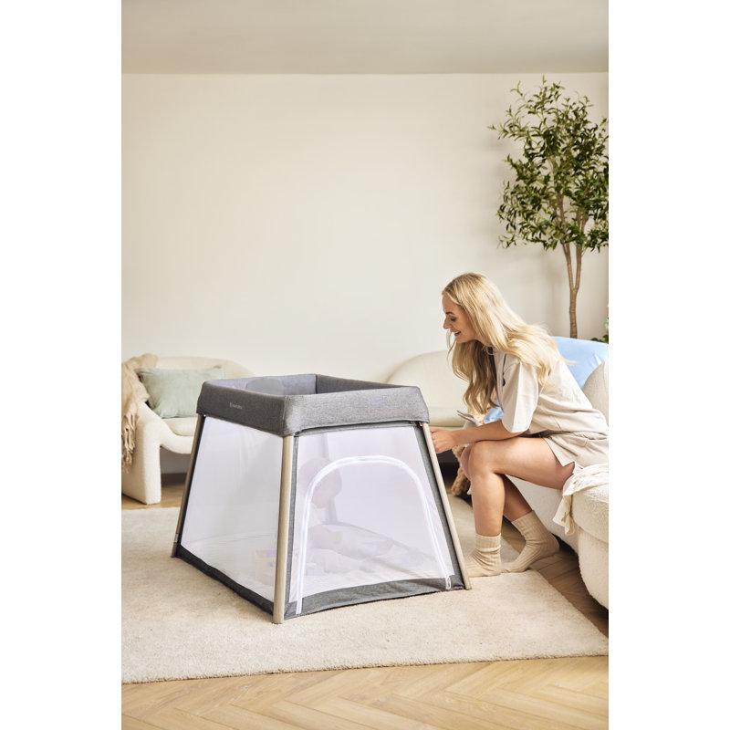 Scout 2 in 1 Travel Cot and Playpen - Ash Grey
