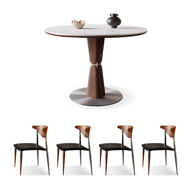 Ensemble de table de salle à manger pour 4 personnes, H 29,53 po x l 43,31 po x P 43,31 po