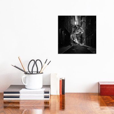 Tiger In NY II by Kathrin Federer - Wrapped Canvas Print