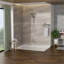 Pomme de douche double multifonction - Système de douche avec pomme de douche à pluie de 4,7 po, douche à main à 7 fonctions, barre coulissante réglable, nickel brossé-129764457